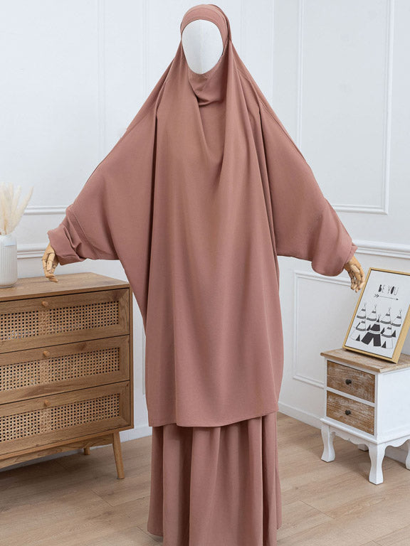2-teiliger Jilbab - Kamel