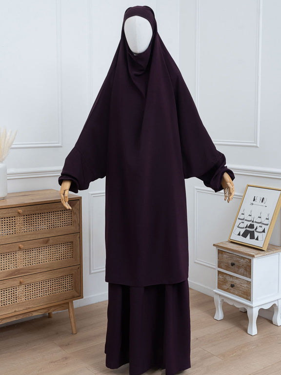 2-teiliger Jilbab – Himbeerviolett