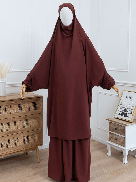 Zweiteiliger Jilbab – Rostrot