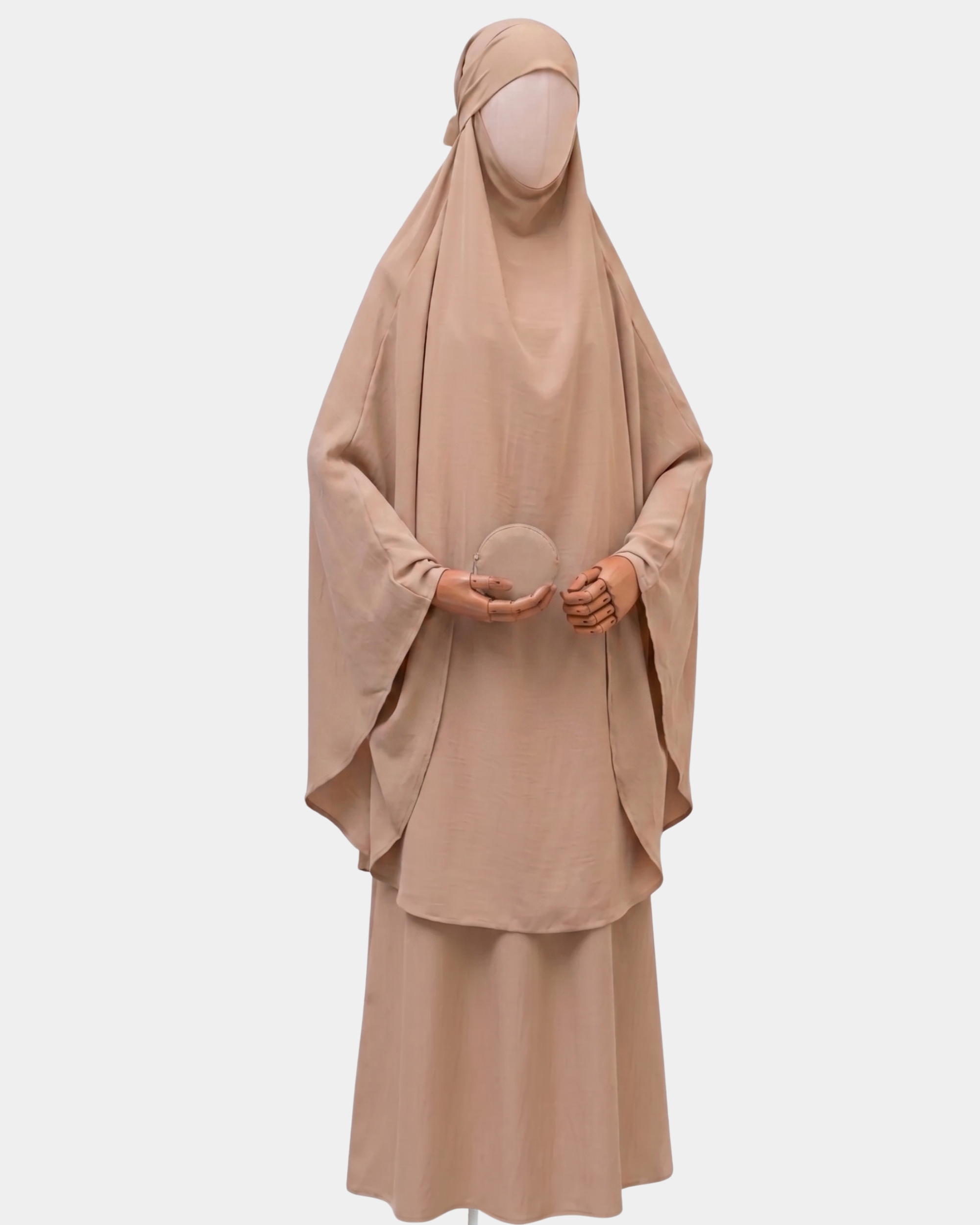 Ensemble de Prière Jilbab Compact - Camel