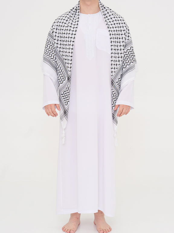 Keffieh Palestinien avec pompom