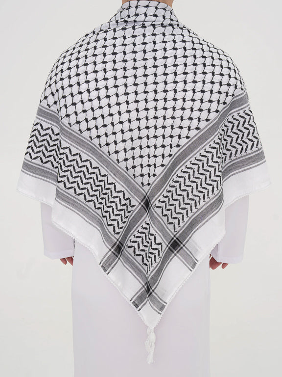 Palästinensischer Keffieh mit Pompom