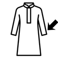 Stickposition des Qamis