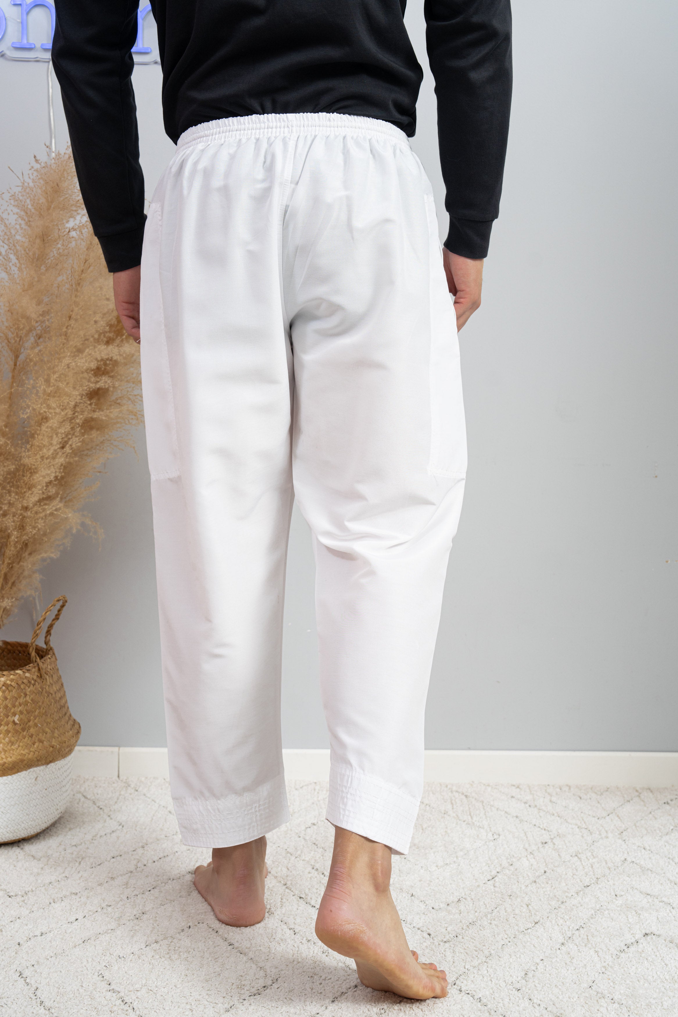 pantalon de qamis blanc pour homme de dos