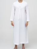 White Dubai Thobe Premium - Al Emad