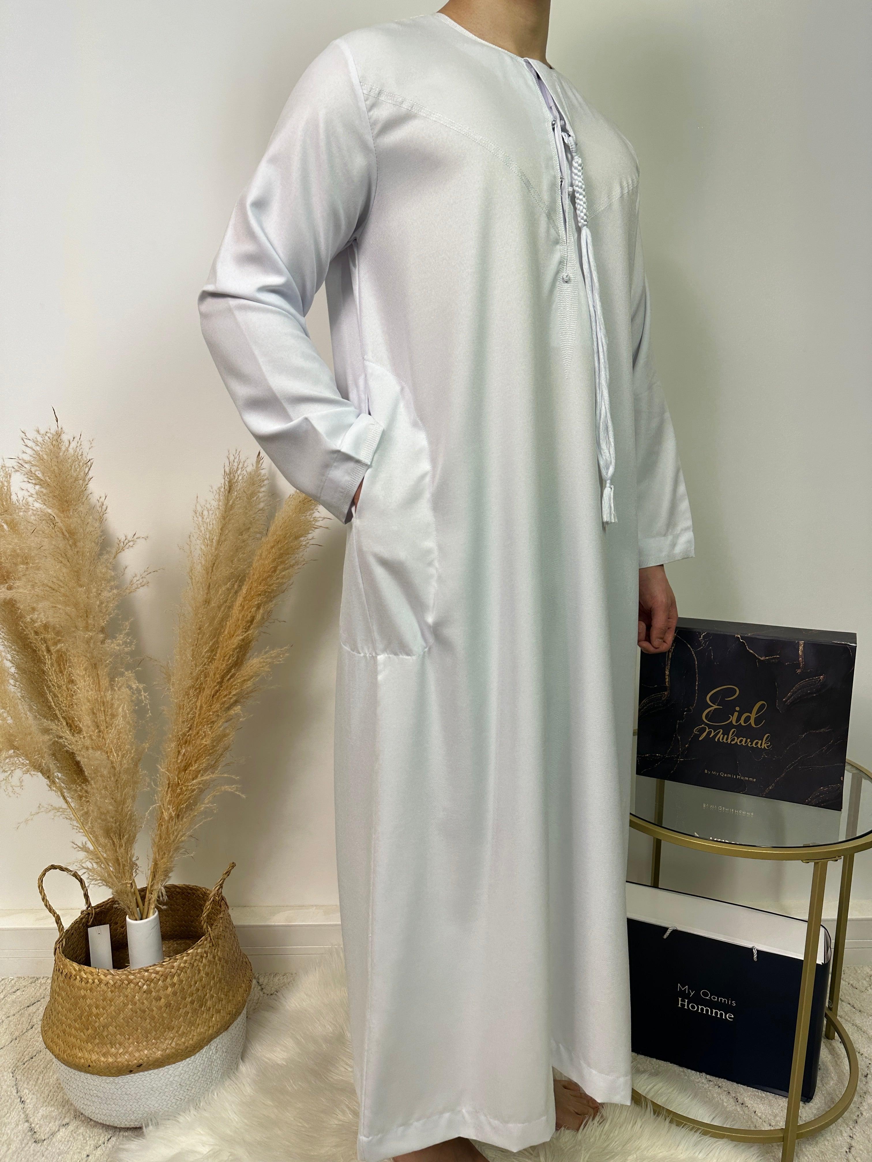 Qamis Dubai - Blanc Pur - Al Emad - My Qamis Homme