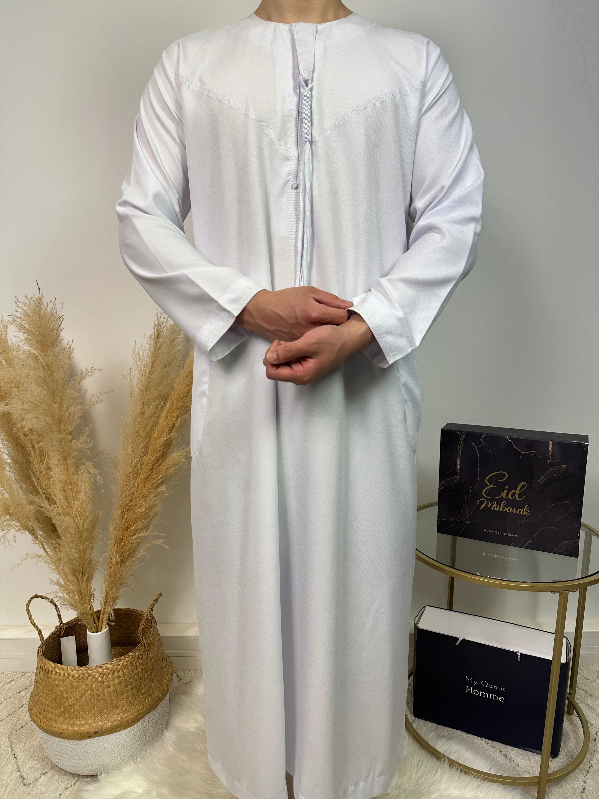Qamis Dubai - Blanc Pur - Al Emad - My Qamis Homme