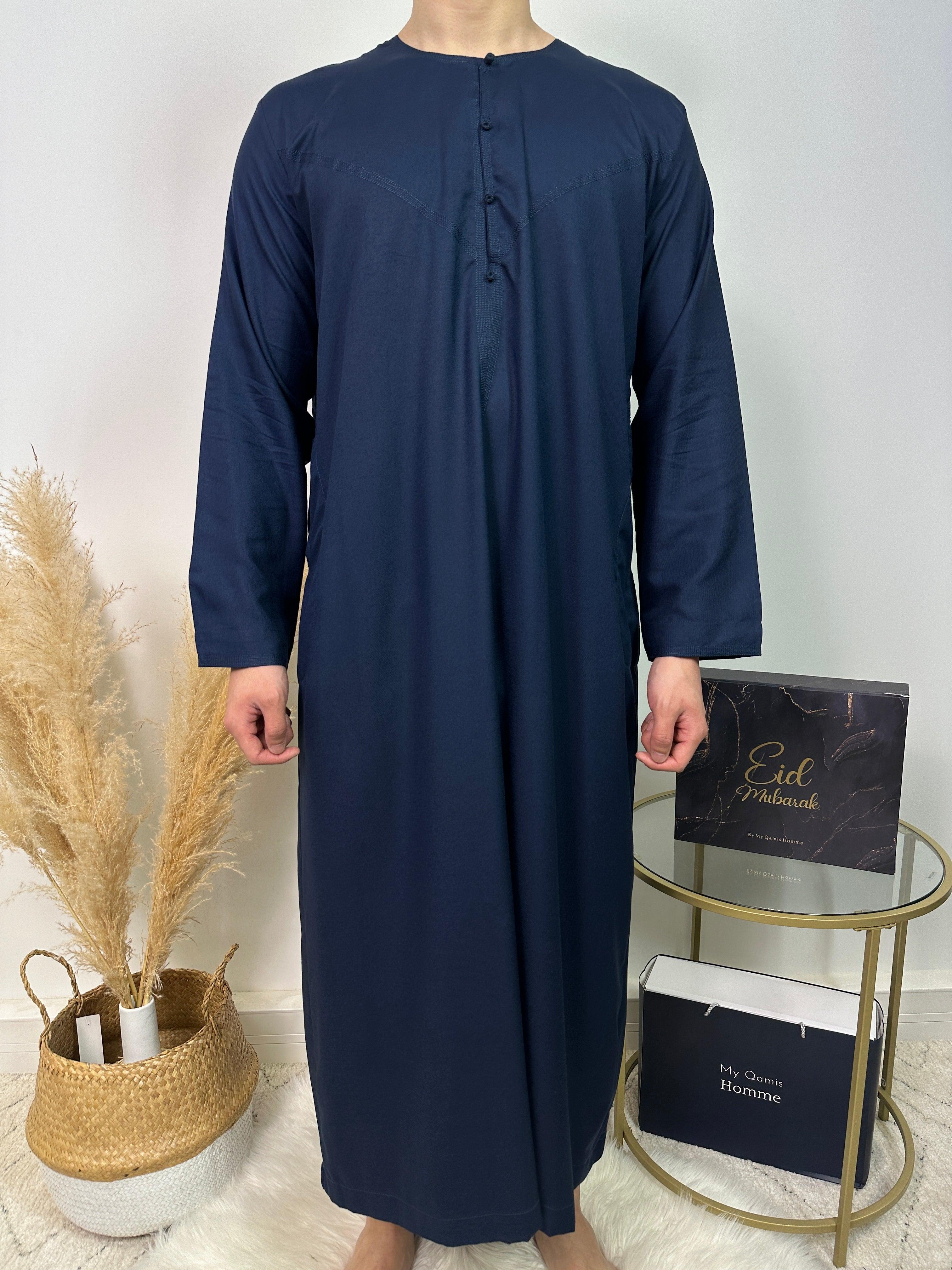 Qamis Dubai - Bleu Marine - Al Emad - My Qamis Homme