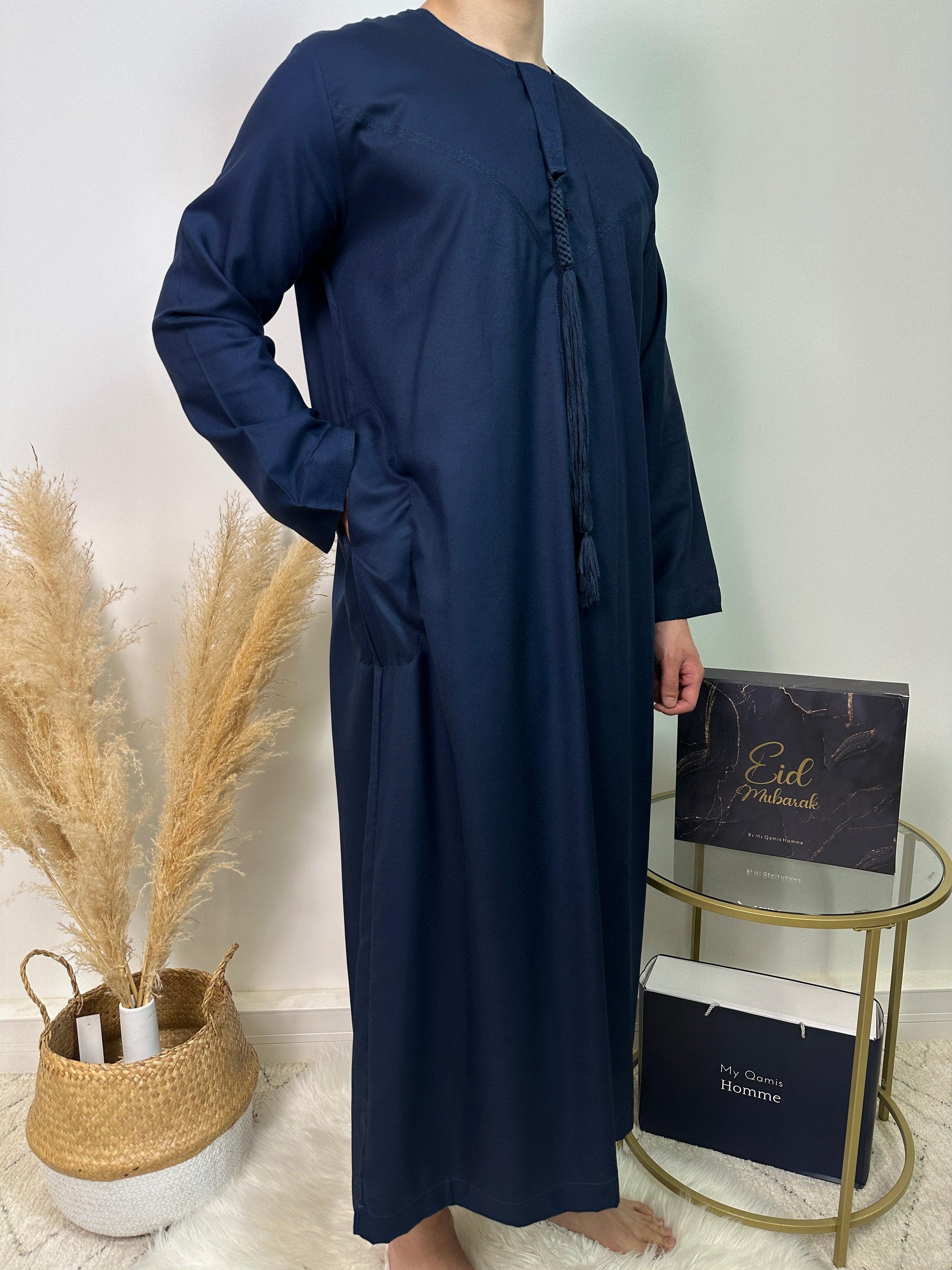 Qamis Dubai - Bleu Marine - Al Emad - My Qamis Homme