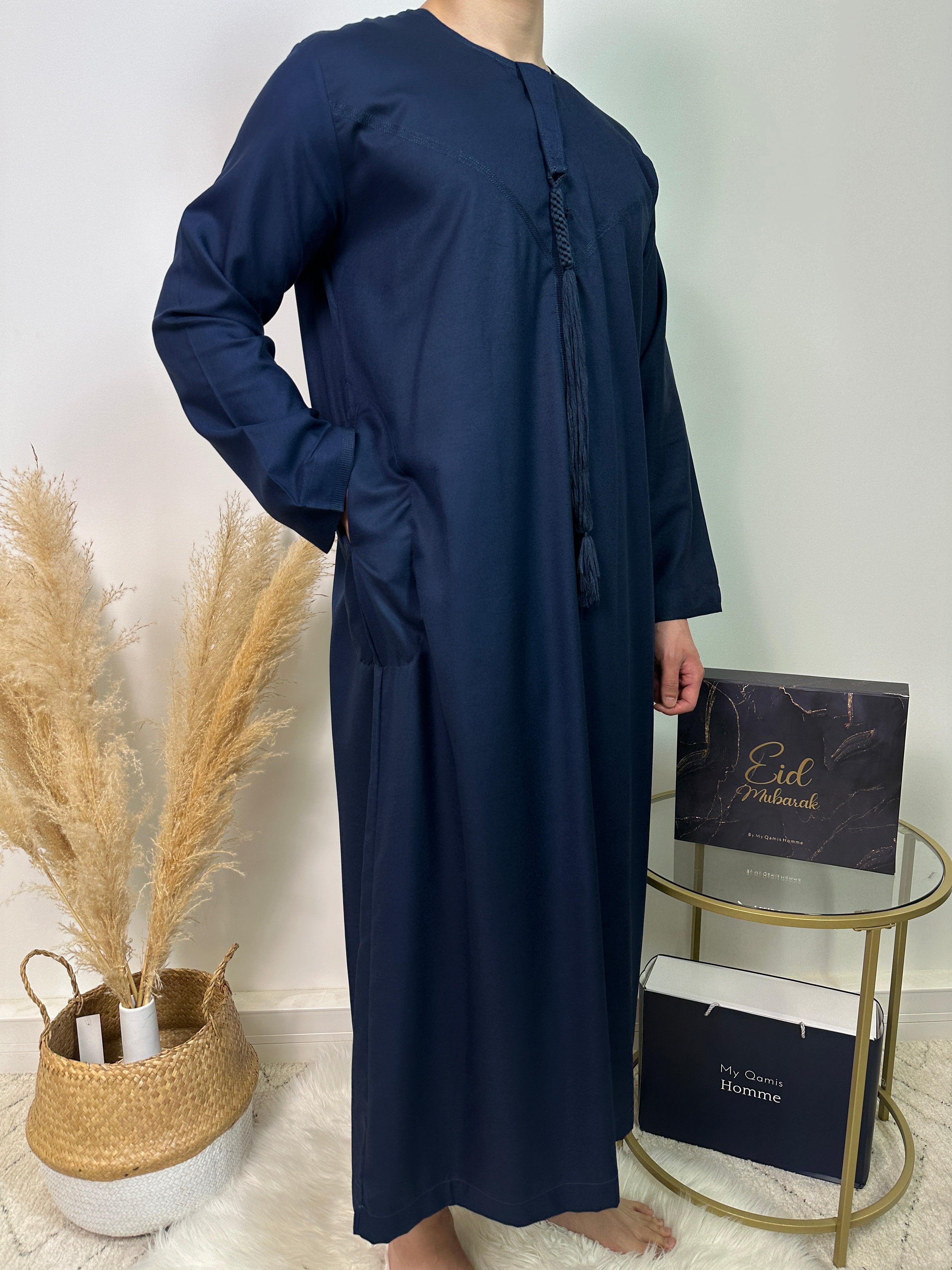 Qamis Dubai - Bleu Marine - Al Emad - My Qamis Homme