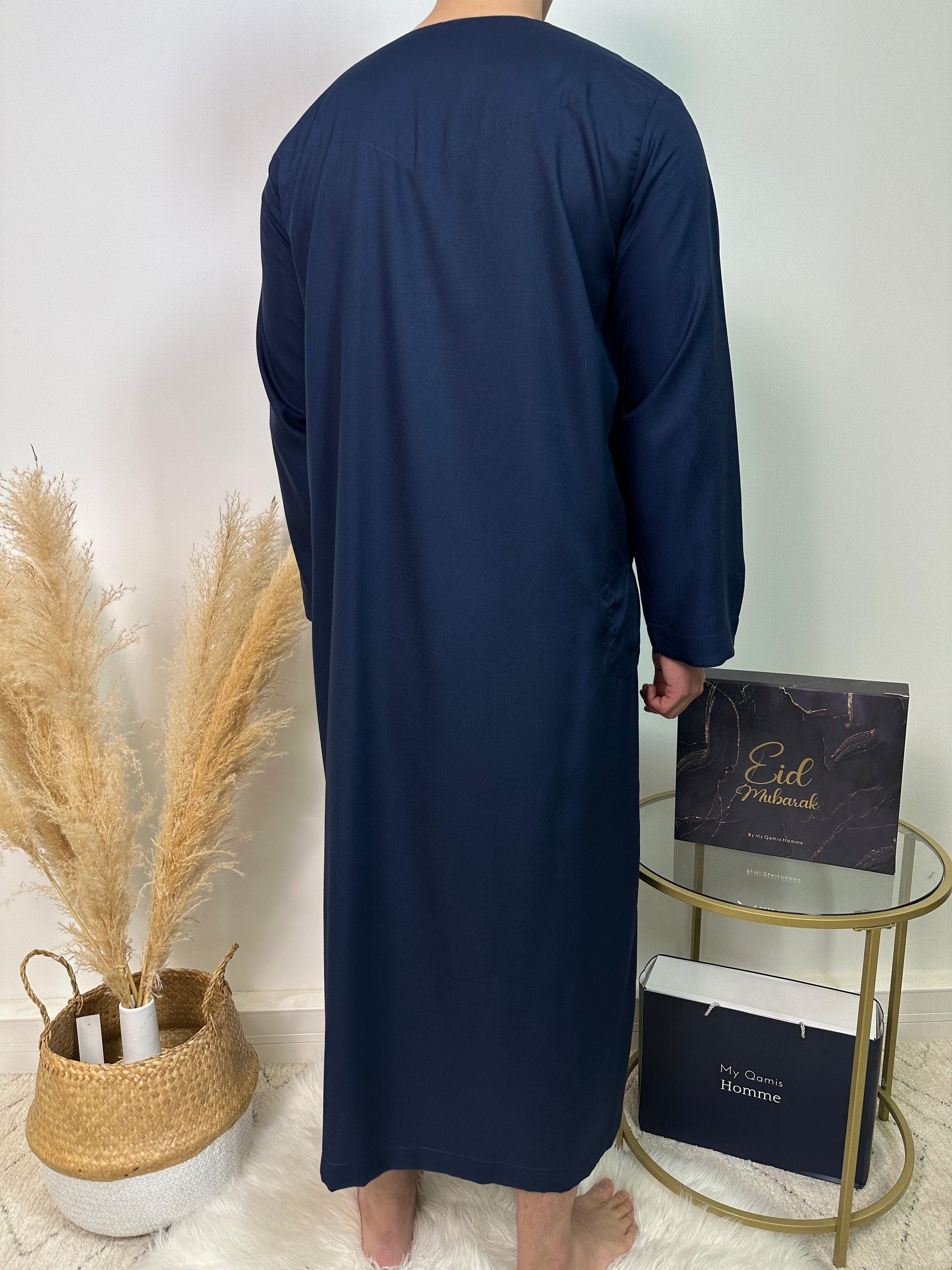 Qamis Dubai - Bleu Marine - Al Emad - My Qamis Homme