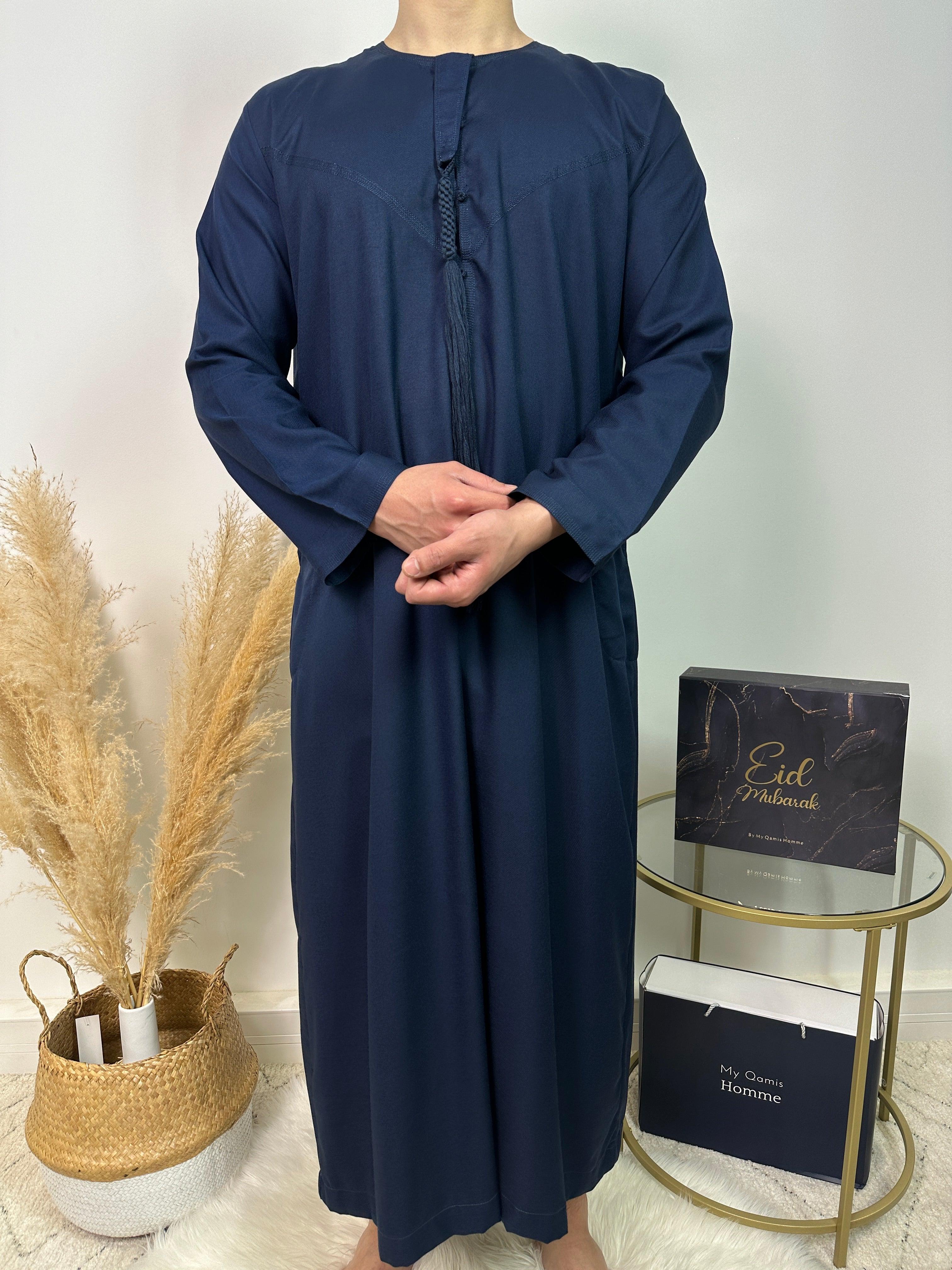 Qamis Dubai - Bleu Marine - Al Emad - My Qamis Homme