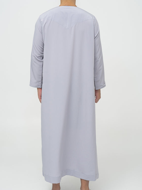 Qamis Dubai gris Premium - Al Emad