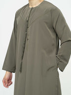 Qamis Dubai kaki Premium - Al Emad