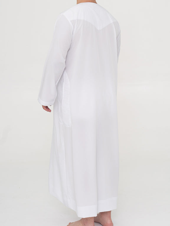 White Emirati Thobe Premium - Al Emad