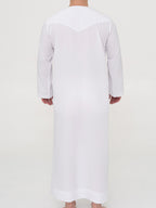 White Emirati Thobe Premium - Al Emad