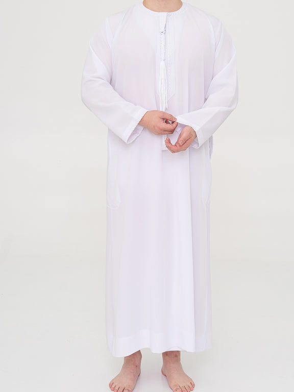 Qamis Emirati blanc Premium - Al Emad