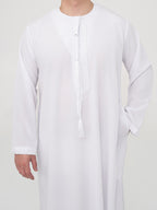 White Emirati Thobe Premium - Al Emad