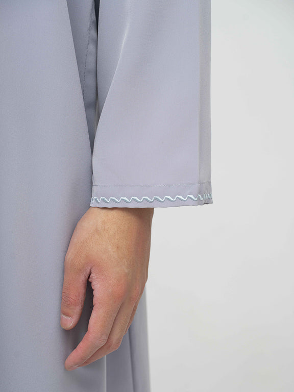 Qamis Emirati gris Premium - Al Emad