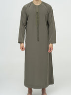 Qamis Emirati kaki Premium - Al Emad