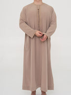 Qamis Emirati taupe Premium - Al Emad