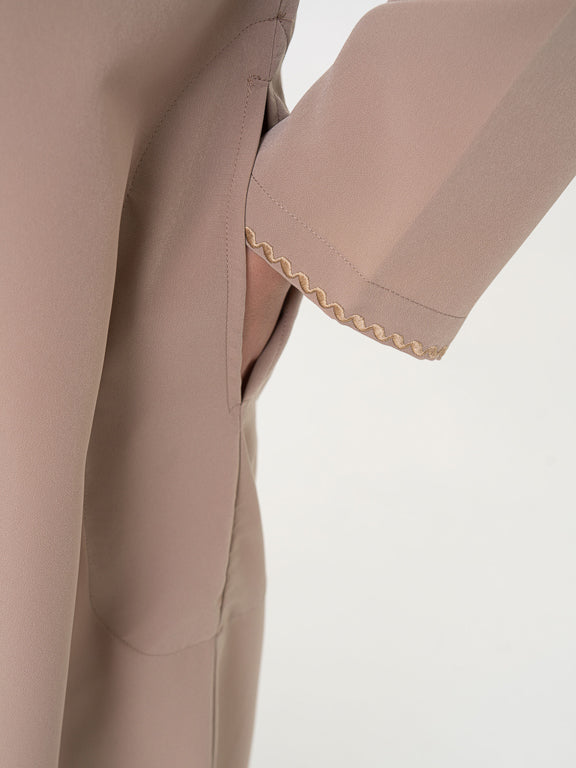 Qamis Emirati taupe Premium - Al Emad