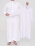 White Saudi Thobe Premium for kids - Al Emad