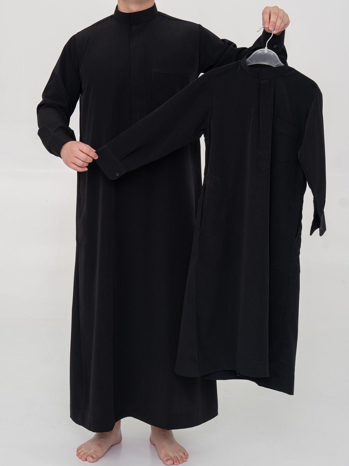 Qamis Kind - QaMed sudo Premium Al Emad - Schwarz