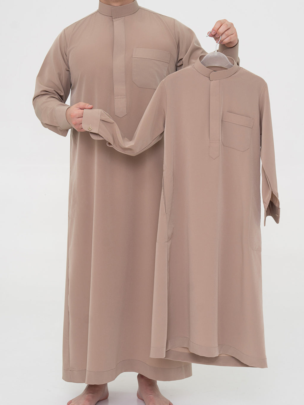Qamis enfant - Qamis Saoudien Premium - Taupe