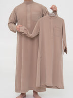 Qamis enfant - Qamis Saoudien Premium - Taupe