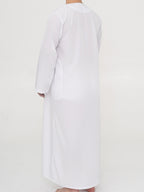 qamis marocain blanc de dos