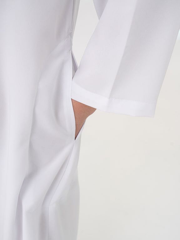qamis marocain blanc poche