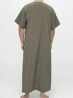 Qamis Marocain Manches Courtes kaki Premium - Al Emad