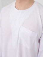 Qamis Marocain Blanc Premium - Al Emad