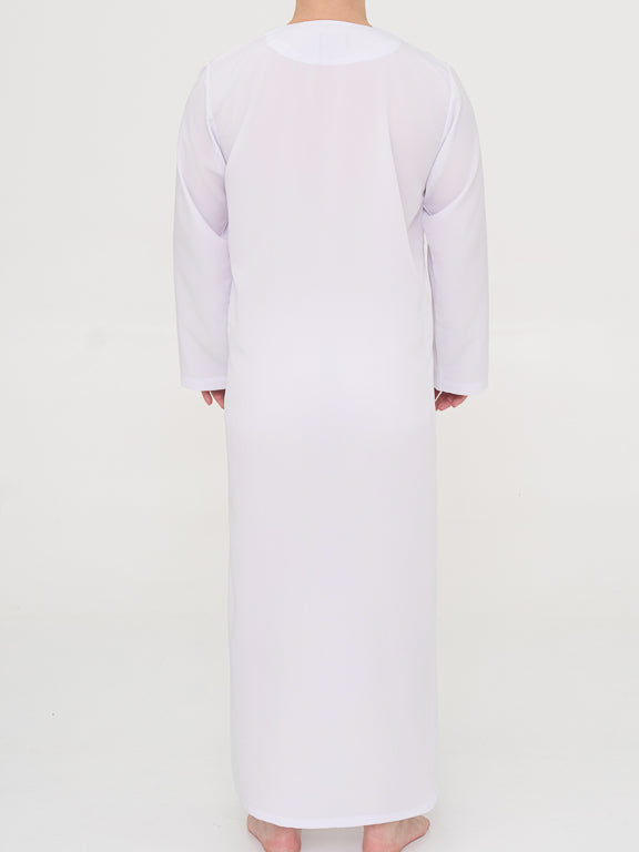 Qamis Marocain Blanc Premium - Al Emad