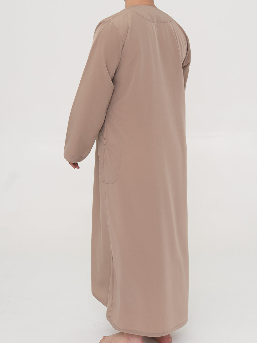 Marokkanisches Qamis Taupe Premium – Al Emad