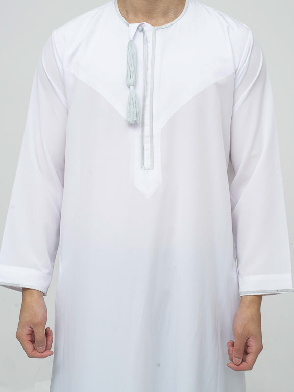 Qamis Omani blanc Premium - Al Emad