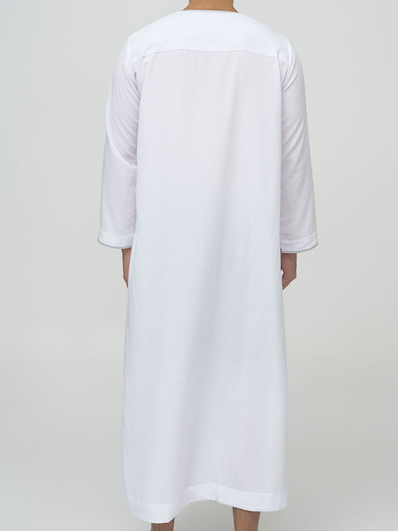 Qamis Omani blanc Premium - Al Emad