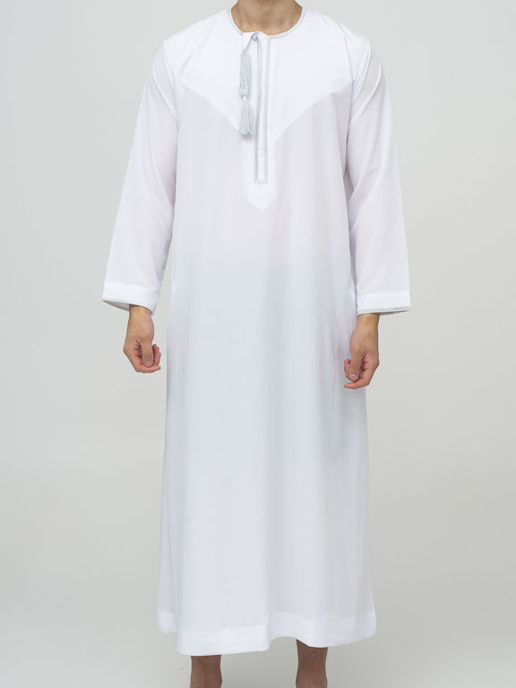 Qamis Omani blanc Premium - Al Emad