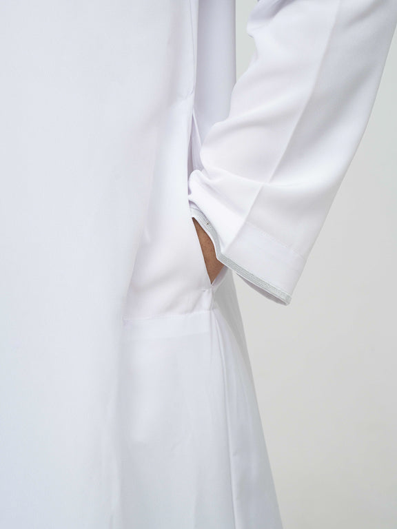 Qamis Omani blanc Premium - Al Emad
