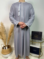 Qamis Omani - Gris - Al Emad - My Qamis Homme