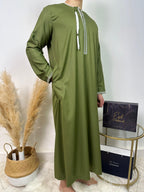Qamis Omani - Kaki - Al Emad - My Qamis Homme