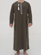 Qamis Omani Premium - Kaki