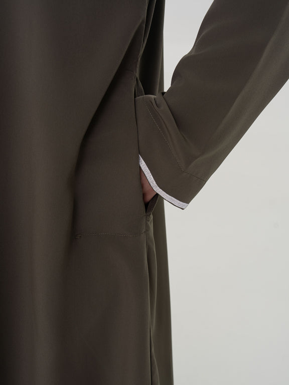 Qamis Omani kaki Premium - Al Emad