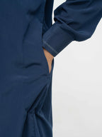 Ensemble Qamis Pakistanais bleu marine Premium - Al Emad