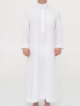 Premium Qatari Qamis – Weiß