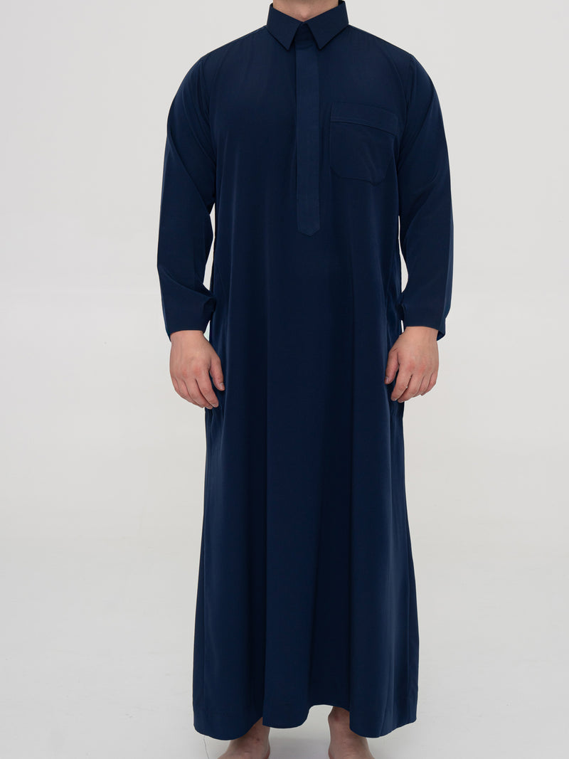 Premium Qatari Qamis - Navy blue