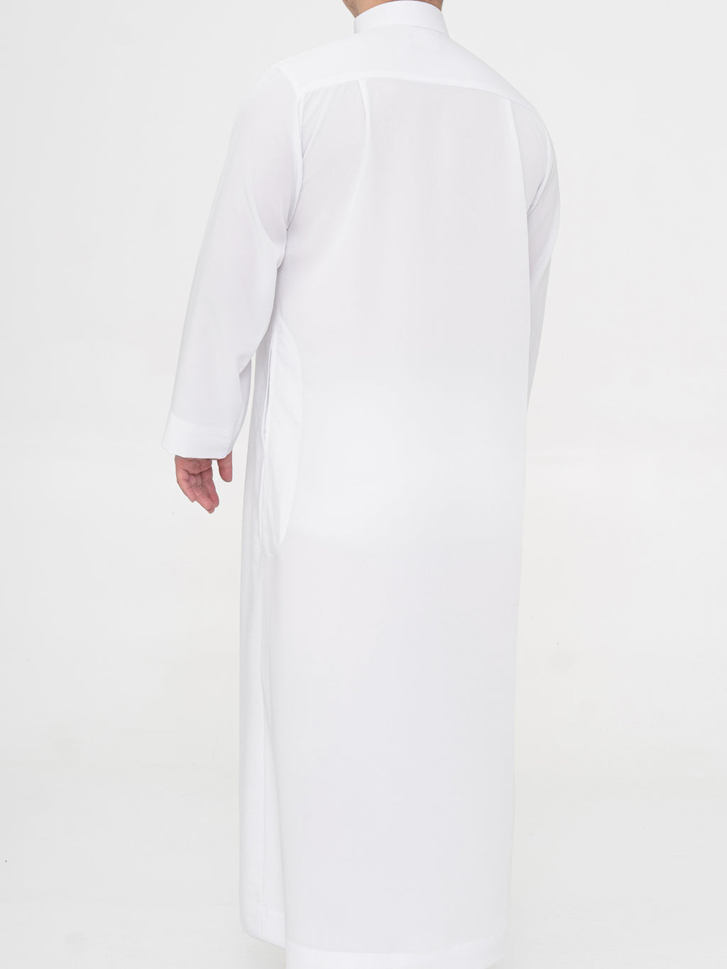 Qamis Saoudien Manchettes simples Premium - Blanc