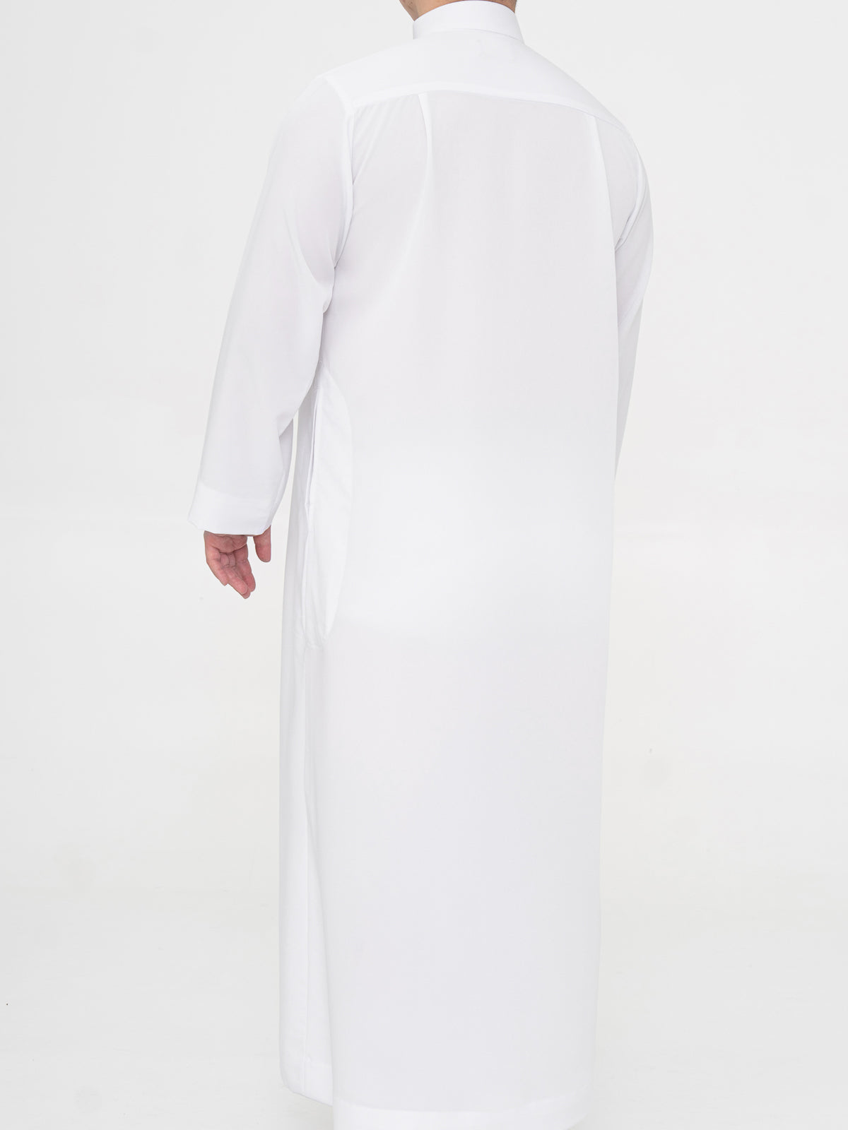 Qamis Saoudien Manchettes simples Premium - Blanc