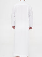qamis saoudien blanc de dos